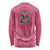 South Africa Cricket Custom Long Sleeve Shirt Proteas Pink - Wonder Print Shop