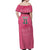 South Africa Cricket Custom Off Shoulder Maxi Dress Proteas Pink - Wonder Print Shop