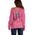 South Africa Cricket Custom Off Shoulder Sweater Proteas Pink - Wonder Print Shop