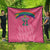 South Africa Cricket Custom Quilt Proteas Pink