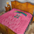 South Africa Cricket Custom Quilt Proteas Pink