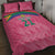 South Africa Cricket Custom Quilt Bed Set Proteas Pink