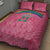 South Africa Cricket Custom Quilt Bed Set Proteas Pink