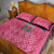 South Africa Cricket Custom Quilt Bed Set Proteas Pink