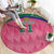 South Africa Cricket Custom Round Carpet Proteas Pink