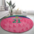 South Africa Cricket Custom Round Carpet Proteas Pink