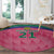 South Africa Cricket Custom Round Carpet Proteas Pink