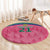 South Africa Cricket Custom Round Carpet Proteas Pink