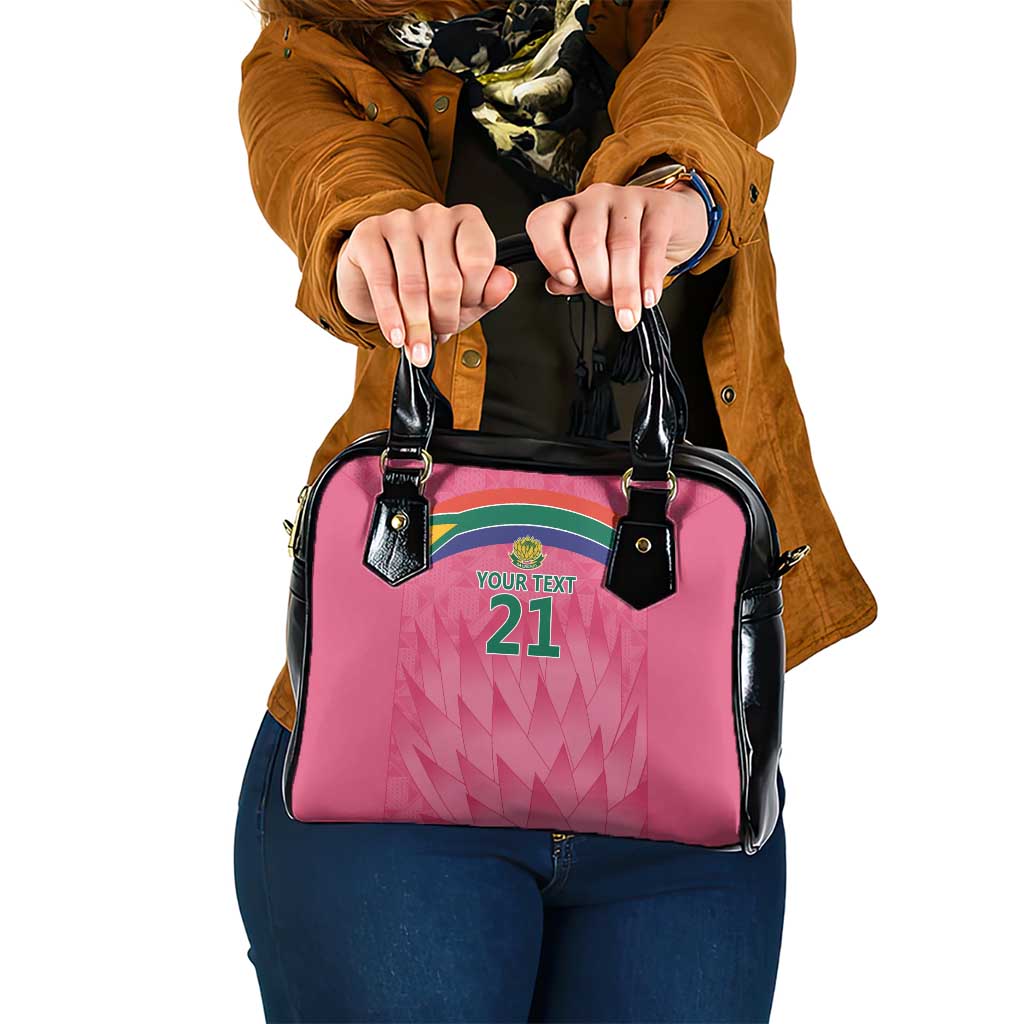 South Africa Cricket Custom Shoulder Handbag Proteas Pink