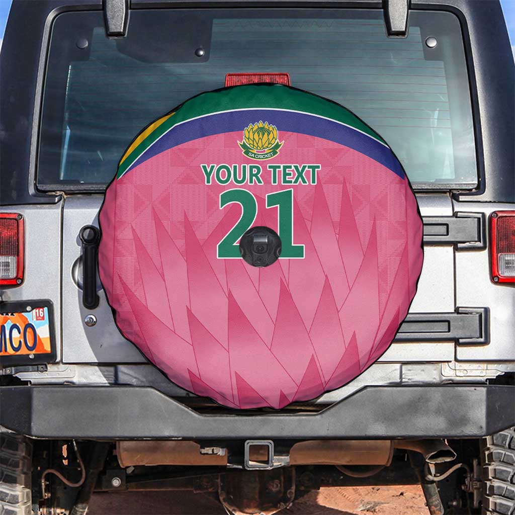 South Africa Cricket Custom Spare Tire Cover Proteas Pink