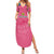 South Africa Cricket Custom Summer Maxi Dress Proteas Pink