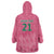 South Africa Cricket Custom Wearable Blanket Hoodie Proteas Pink - Wonder Print Shop