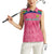 South Africa Cricket Custom Women Sleeveless Polo Shirt Proteas Pink - Wonder Print Shop