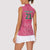 South Africa Cricket Custom Women Sleeveless Polo Shirt Proteas Pink - Wonder Print Shop