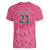 South Africa Cricket Custom Women V-Neck T-Shirt Proteas Pink