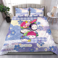 Japanese Kawaii Sushi Bedding Set Blue Wagara Palaka This Is How I Roll - Wonder Print Shop