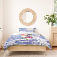Japanese Kawaii Sushi Bedding Set Blue Wagara Palaka This Is How I Roll - Wonder Print Shop