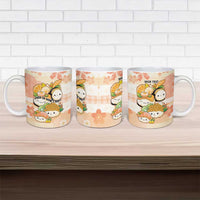 Personalized Japanese Kawaii Sushi Ceramic Mug Peach Wagara Palaka This Is How I Roll - Wonder Print Shop