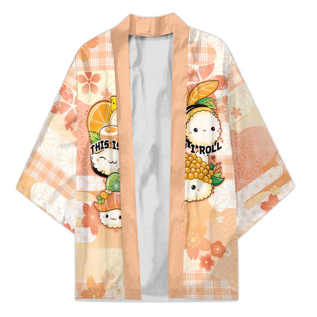Personalized Japanese Kawaii Sushi Kimono Peach Wagara Palaka This Is How I Roll - Wonder Print Shop