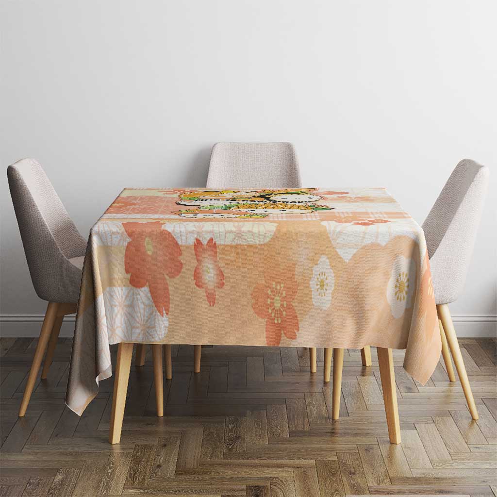 Japanese Kawaii Sushi Tablecloth Peach Wagara Palaka This Is How I Roll - Wonder Print Shop