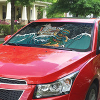 Personalized Japanese Koi Fish Ramen Auto Sun Shade Tiki Surfing Wagara Hibiscus Pattern - Wonder Print Shop