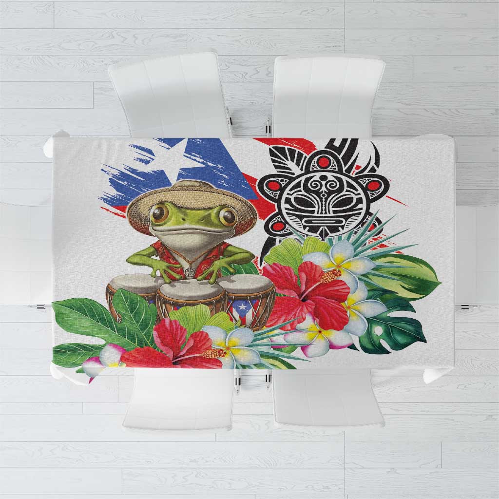 Coqui Frog Puerto Rico Tablecloth No No Suelte La Bandera