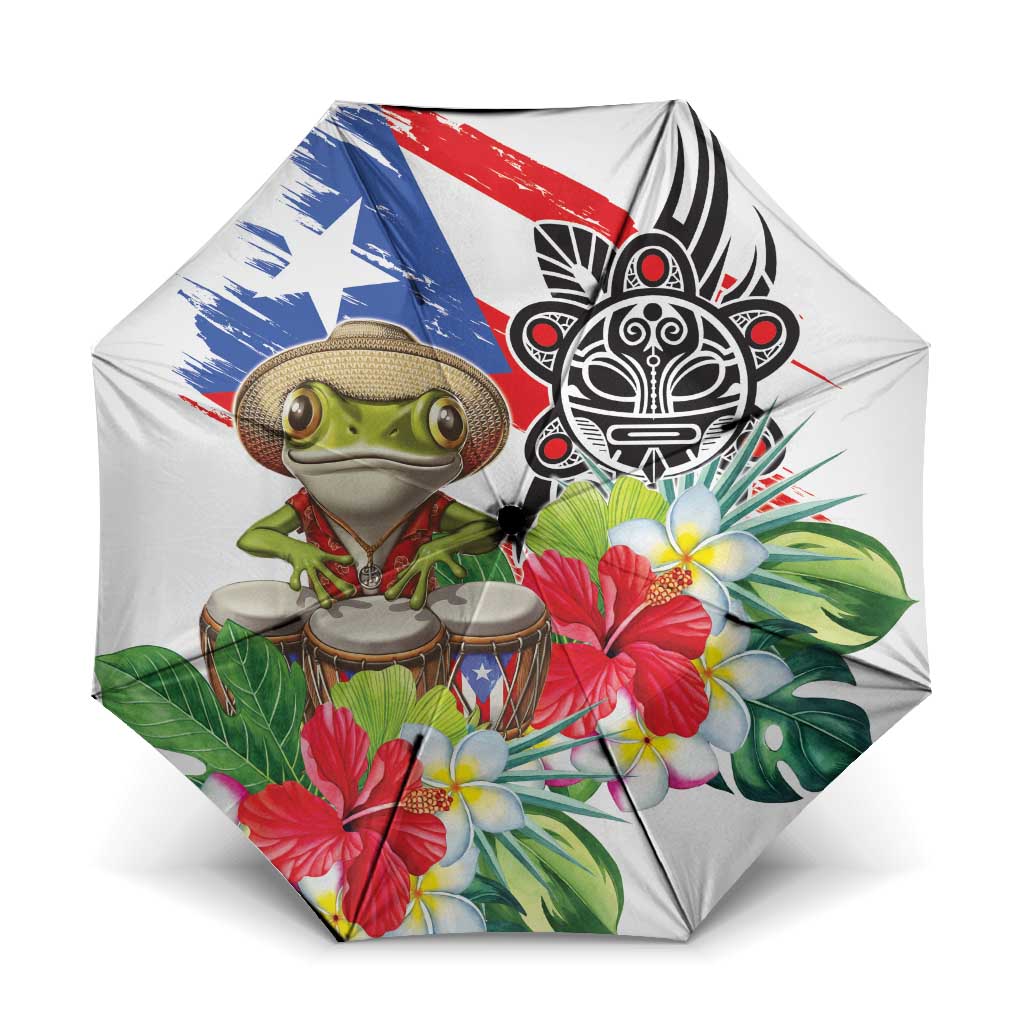 Coqui Frog Puerto Rico Umbrella No No Suelte La Bandera