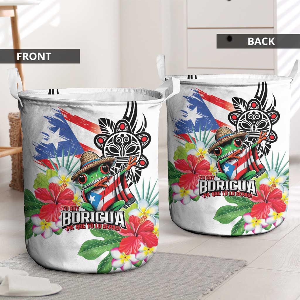 Puerto Rican Yo Soy Boricua Laundry Basket