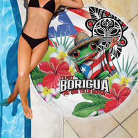 Puerto Rican Yo Soy Boricua Beach Blanket