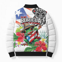 Puerto Rican Yo Soy Boricua Bomber Puffer Jacket
