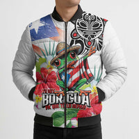 Puerto Rican Yo Soy Boricua Bomber Puffer Jacket