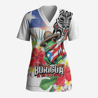 Puerto Rican Yo Soy Boricua Scrub Top