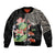 Personalized Japanese Koi Fish Bomber Jacket with Polynesian Pattern LT9 - Wonder Print Shop