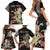 Personalized Japanese Koi Fish Family Matching Short Sleeve Bodycon Dress and Hawaiian Shirt with Polynesian Pattern - Wonder Print Shop