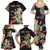 Personalized Japanese Koi Fish Family Matching Summer Maxi Dress and Hawaiian Shirt with Polynesian Pattern - Wonder Print Shop