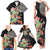 Personalized Japanese Koi Fish Family Matching Tank Maxi Dress and Hawaiian Shirt with Polynesian Pattern - Wonder Print Shop