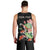 Personalized Japanese Koi Fish Men Tank Top with Polynesian Pattern - Wonder Print Shop