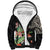 Personalized Japanese Koi Fish Sherpa Hoodie with Polynesian Pattern - Wonder Print Shop