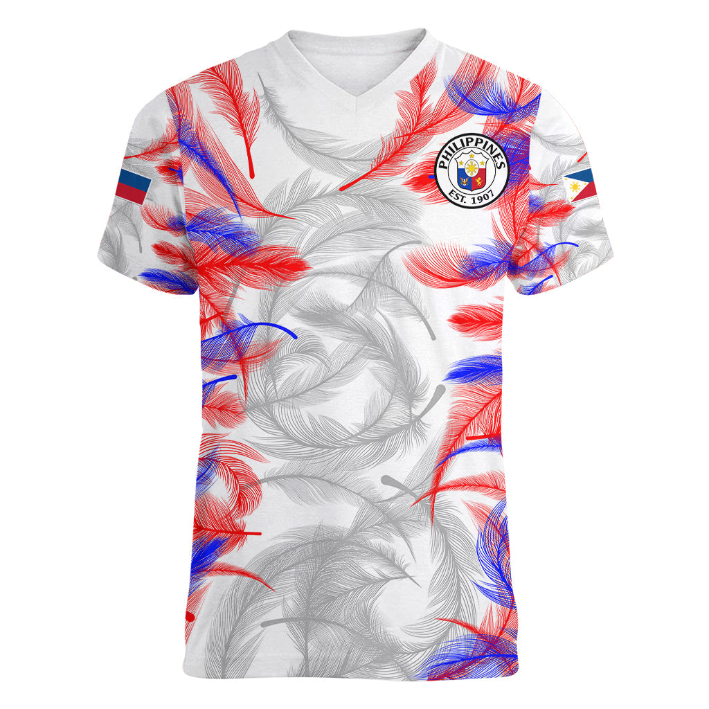 2023-philippines-anzkals-football-women-v-neck-t-shirt-pilipinas-be-unique