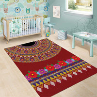 Greenland Costume Area Rug Tradional Kalaallisuut Pattern