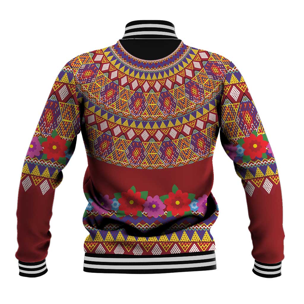 Greenland Costume Baseball Jacket Tradional Kalaallisuut Pattern