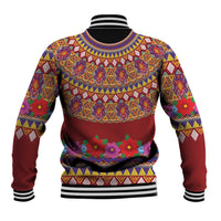 Greenland Costume Baseball Jacket Tradional Kalaallisuut Pattern
