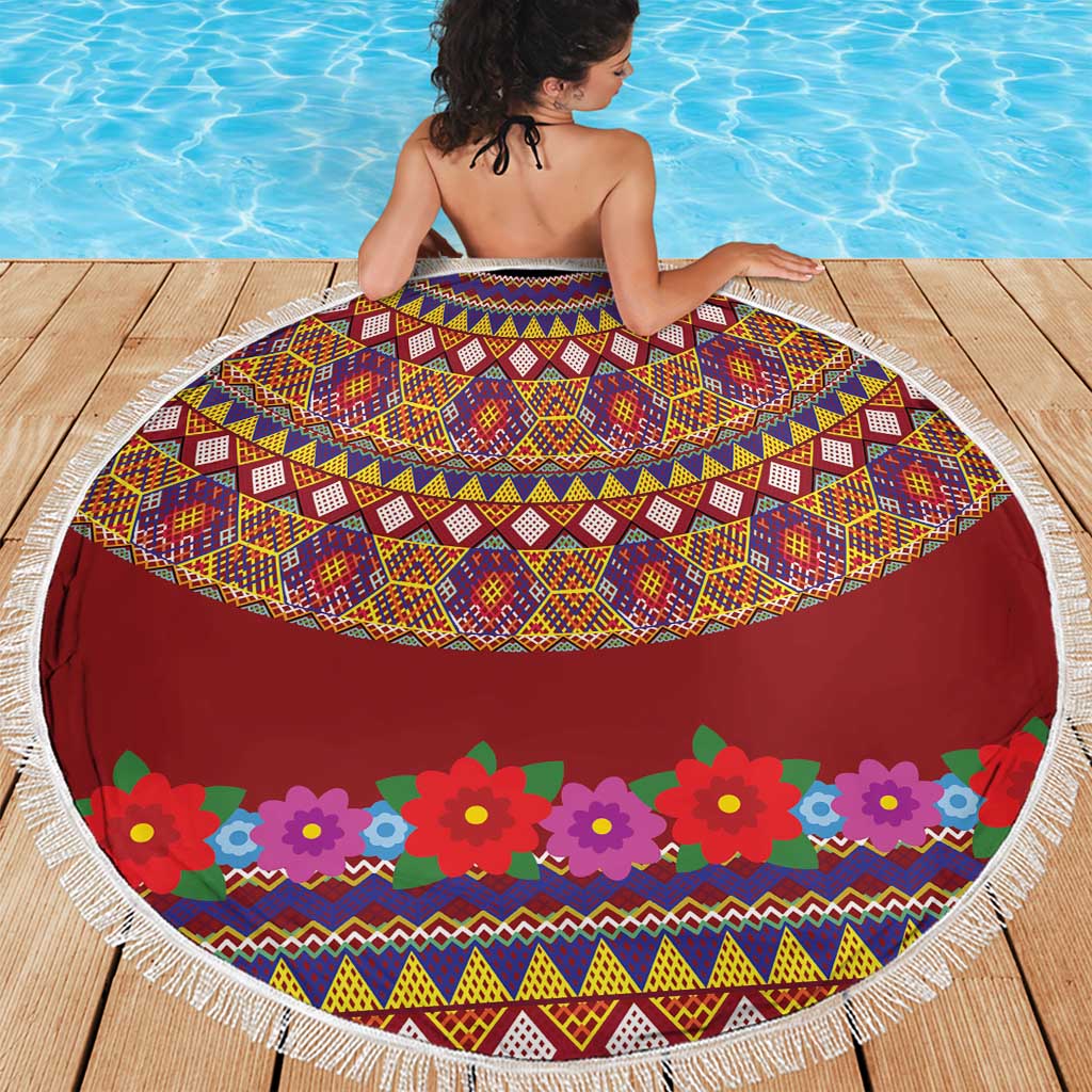 Greenland Costume Beach Blanket Tradional Kalaallisuut Pattern