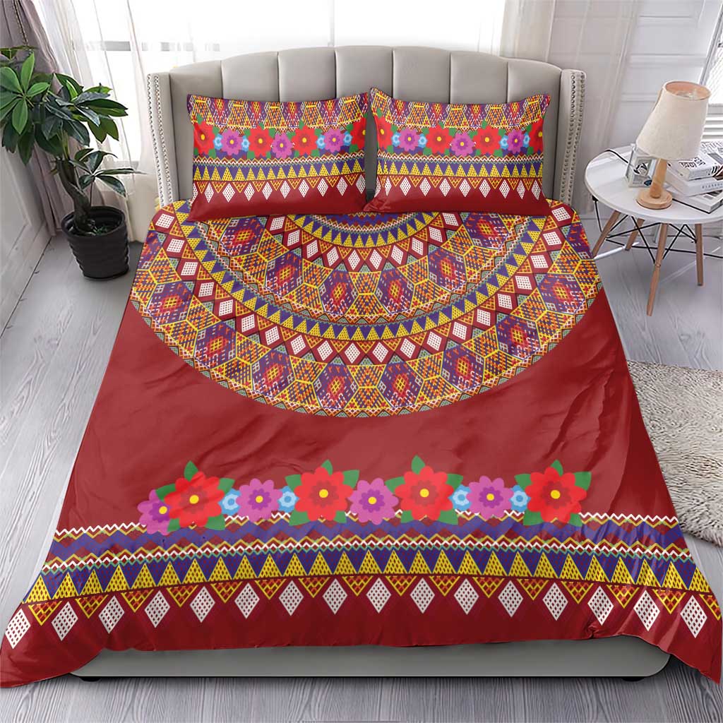 Greenland Costume Bedding Set Tradional Kalaallisuut Pattern