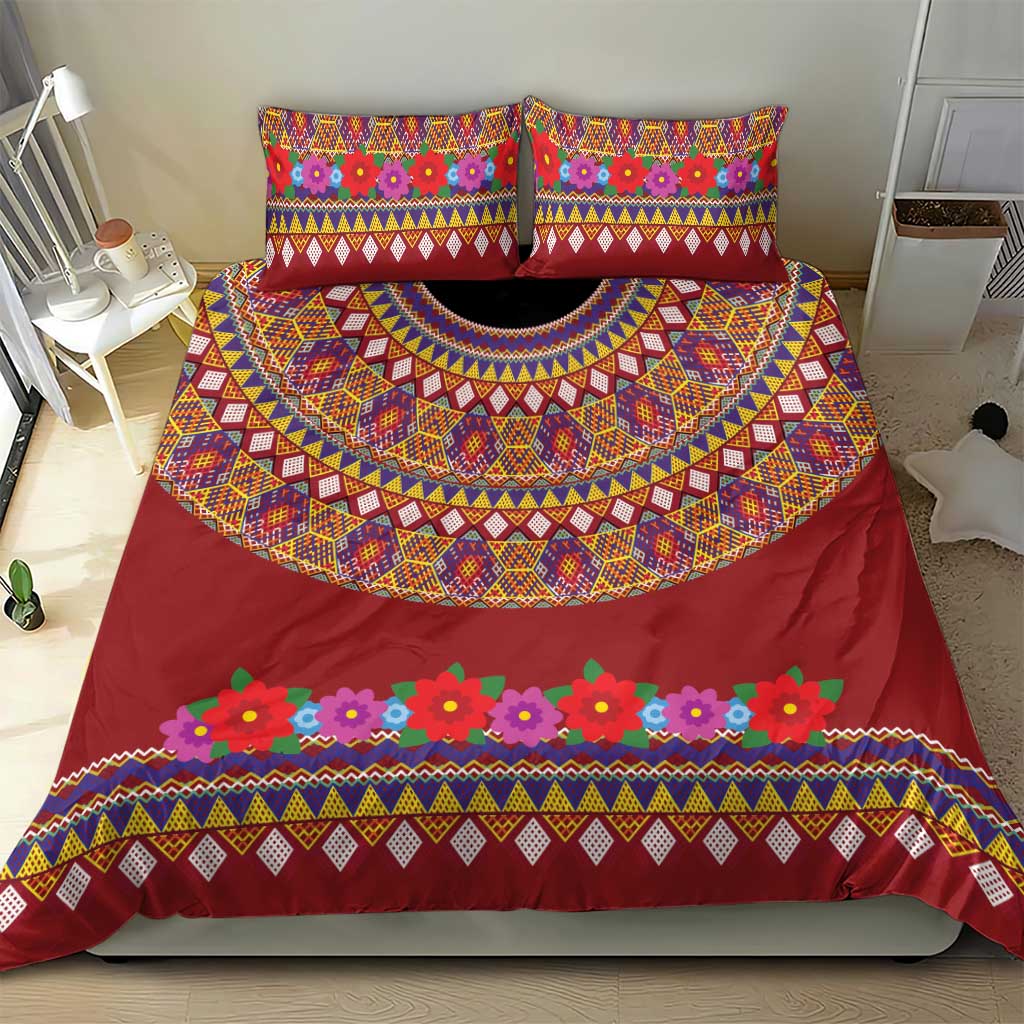 Greenland Costume Bedding Set Tradional Kalaallisuut Pattern