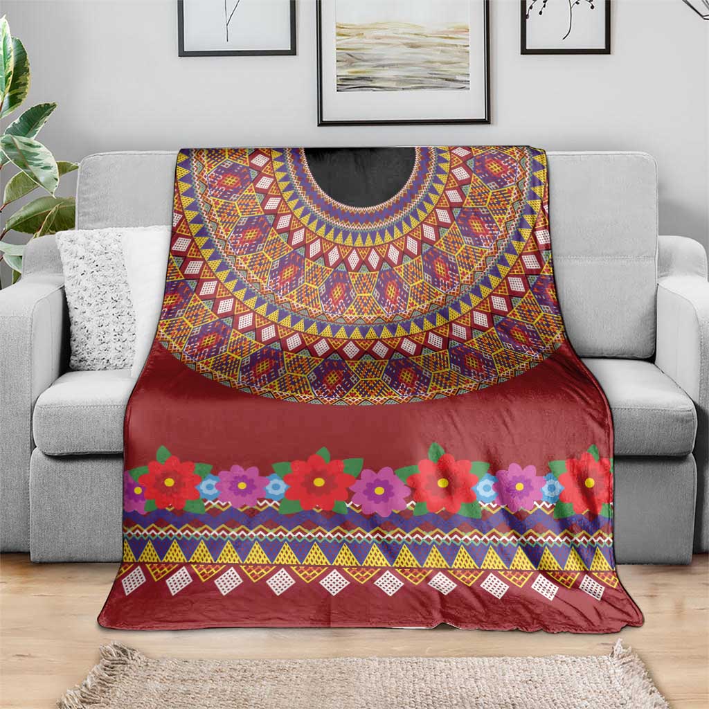 Greenland Costume Blanket Tradional Kalaallisuut Pattern