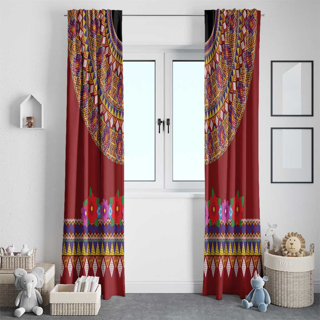 Greenland Costume Window Curtain Tradional Kalaallisuut Pattern