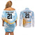 Custom Argentina Rugby Couples Matching Off Shoulder Short Dress and Long Sleeve Button Shirt Summer Paris 2024 LT9 - Wonder Print Shop