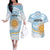 Custom Argentina Rugby Couples Matching Off The Shoulder Long Sleeve Dress and Hawaiian Shirt Summer Paris 2024 LT9 - Wonder Print Shop