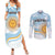 Custom Argentina Rugby Couples Matching Summer Maxi Dress and Long Sleeve Button Shirt Summer Paris 2024 LT9 - Wonder Print Shop